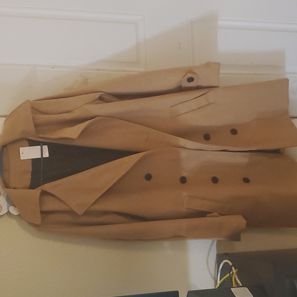 Trench Coat for men, light brown size xxl soft fabric